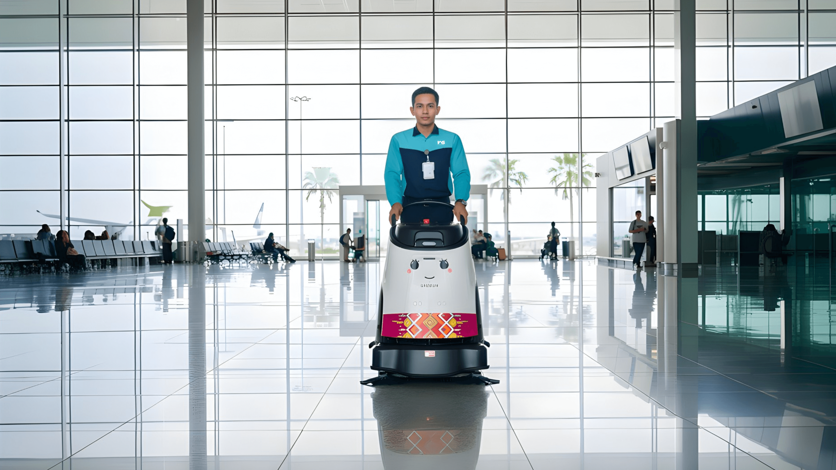 Teknologi Robotic Cleaning Jaga Kualitas Layanan Kebersihan di Bandara